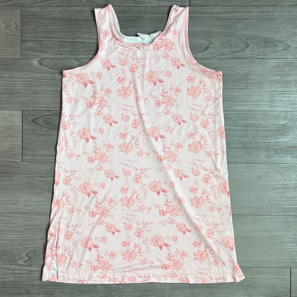 Vtg 90s Gilligan & O’Malley Pink Floral Coquette Sleep Dress Nightgown Size M
